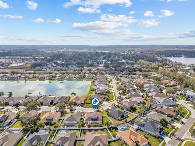 22623 Cliffside Way, Land O Lakes, FL 34639 - aerial view of property and surrounding area with a nearby body of water and nearby suburban area