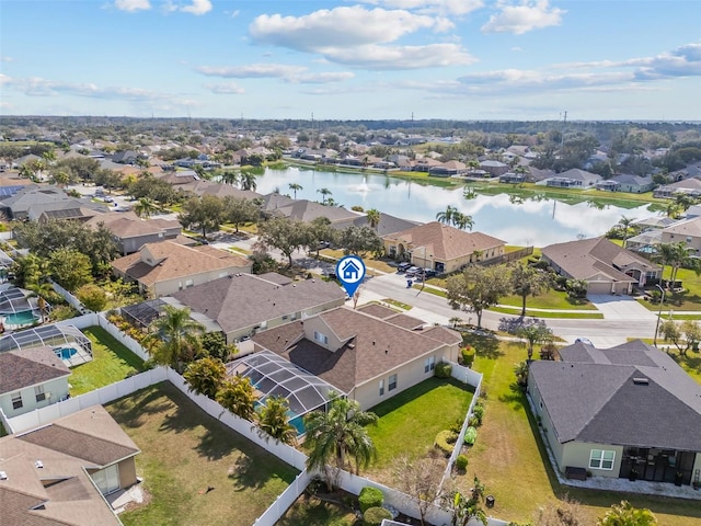 22623 Cliffside Way, Land O Lakes, FL 34639 - aerial perspective of suburban area featuring a large body of water
