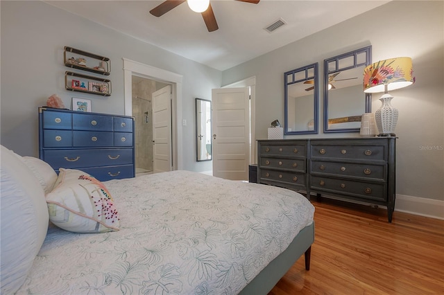 1407 S Moody Ave, Tampa, FL 33629 - bedroom with wood finished floors and a ceiling fan