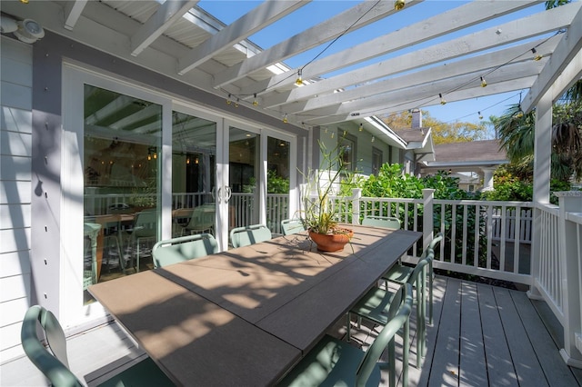 1407 S Moody Ave, Tampa, FL 33629 - deck with a pergola and outdoor dining area