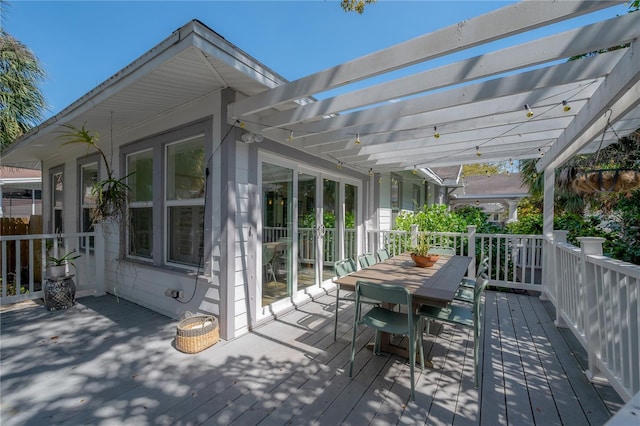 1407 S Moody Ave, Tampa, FL 33629 - deck with a pergola and outdoor dining space