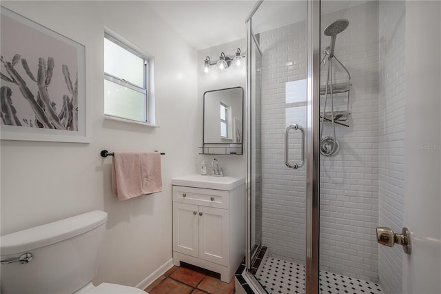 1407 S Moody Ave, Tampa, FL 33629 - bathroom featuring a stall shower, vanity, and tile patterned floors