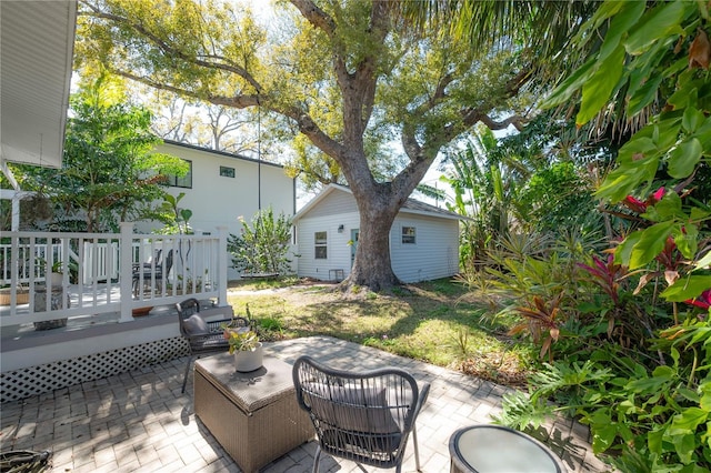 1407 S Moody Ave, Tampa, FL 33629 - view of patio / terrace featuring a wooden deck