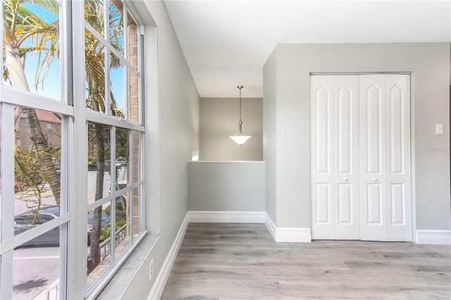 4117 Daventry Ln, Palm Harbor, FL 34685 - hallway featuring wood finished floors