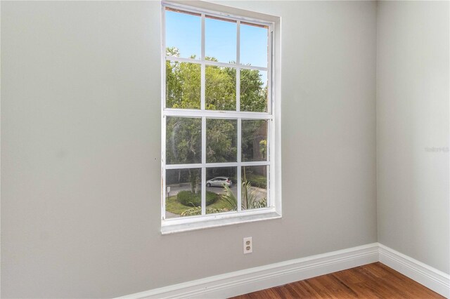 4117 Daventry Ln, Palm Harbor, FL 34685 - empty room with plenty of natural light and wood finished floors