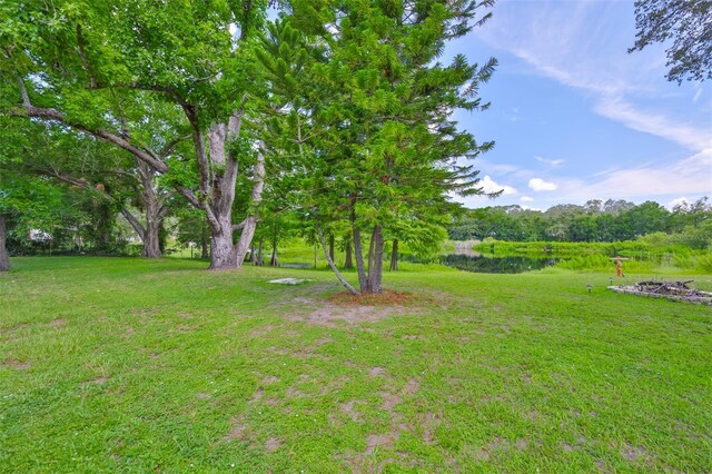 1708 Pond Lake Dr, Tampa, FL 33612 - view of green lawn with a water view
