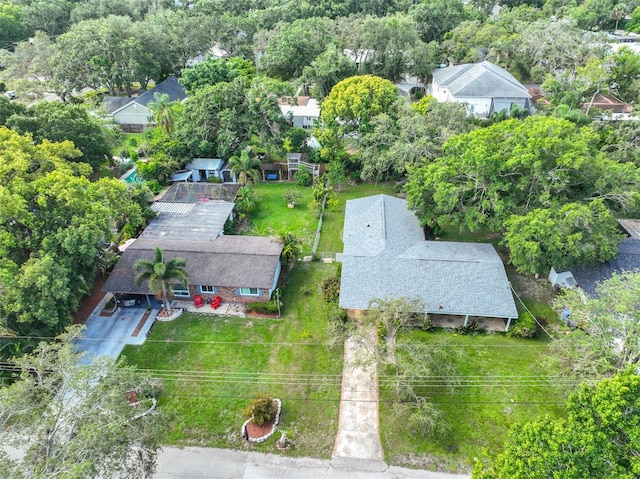 1708 Pond Lake Dr, Tampa, FL 33612 - aerial perspective of suburban area