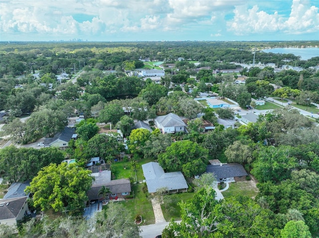1708 Pond Lake Dr, Tampa, FL 33612 - aerial perspective of suburban area featuring a large body of water