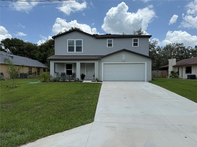 6270 Airmont Dr, Spring Hill, FL 34606 - traditional-style house featuring a porch and concrete driveway