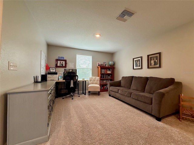 6270 Airmont Dr, Spring Hill, FL 34606 - office with light carpet and a textured ceiling