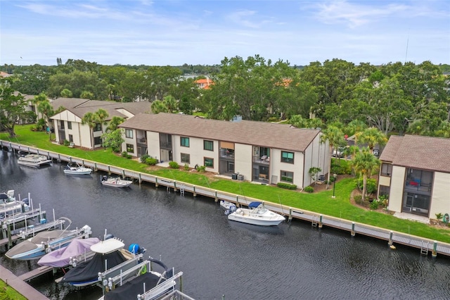 358 Moorings Cove Dr Unit 4B, Tarpon Springs, FL 34689 - aerial view of residential area with a large body of water