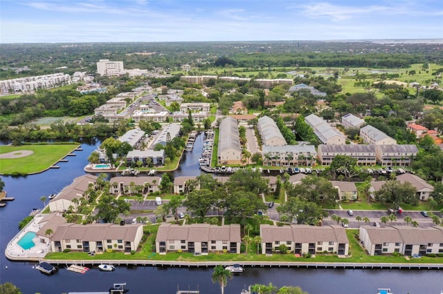 358 Moorings Cove Dr Unit 4B, Tarpon Springs, FL 34689 - aerial view of property's location featuring a nearby body of water and nearby suburban area