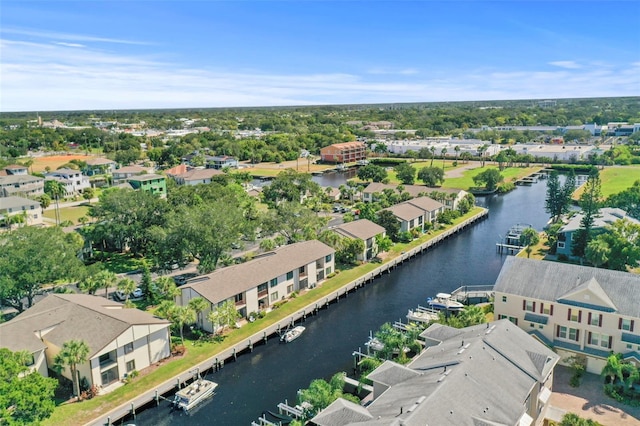 358 Moorings Cove Dr Unit 4B, Tarpon Springs, FL 34689 - aerial view of residential area featuring a nearby body of water