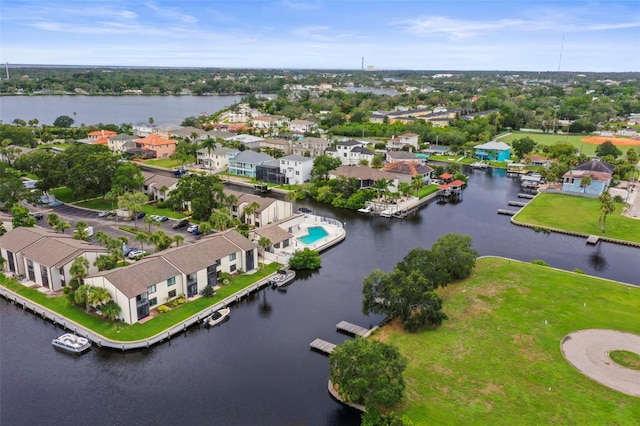 358 Moorings Cove Dr Unit 4B, Tarpon Springs, FL 34689 - aerial view of residential area featuring a nearby body of water