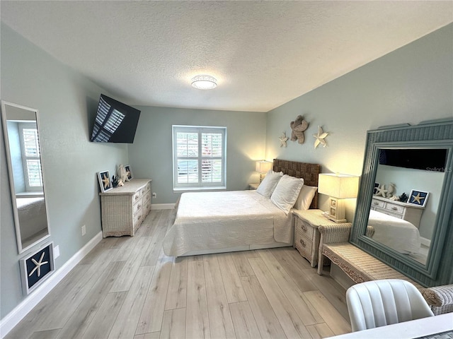 713 Rustic Oaks Dr, Palm Harbor, FL 34684 - bedroom with light wood finished floors and a textured ceiling