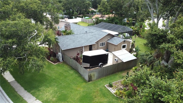 713 Rustic Oaks Dr, Palm Harbor, FL 34684 - aerial view of property and surrounding area featuring a tree filled landscape