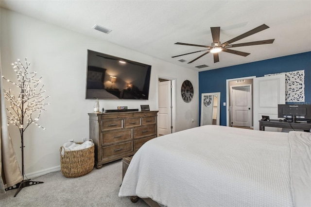 33678 Jasper Stone Dr, Wesley Chapel, FL 33543 - carpeted bedroom with baseboards and a ceiling fan
