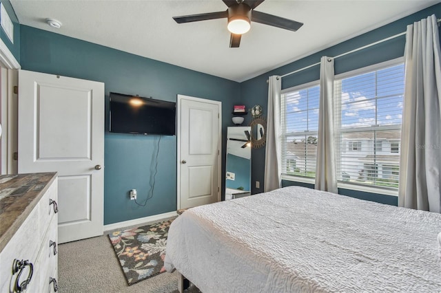 33678 Jasper Stone Dr, Wesley Chapel, FL 33543 - bedroom with carpet floors and a ceiling fan
