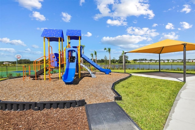 33678 Jasper Stone Dr, Wesley Chapel, FL 33543 - community playground featuring a water view
