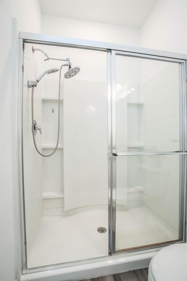 35210 Daisy Meadow Loop, Zephyrhills, FL 33541 - bathroom with a shower stall and toilet