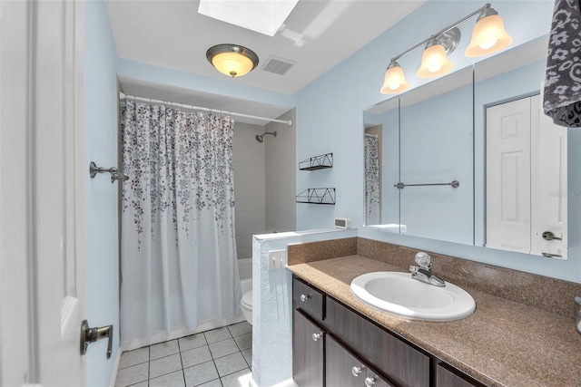 617 Valley Hill Dr, Brandon, FL 33510 - full bathroom featuring vanity, tile patterned flooring, and shower / tub combo