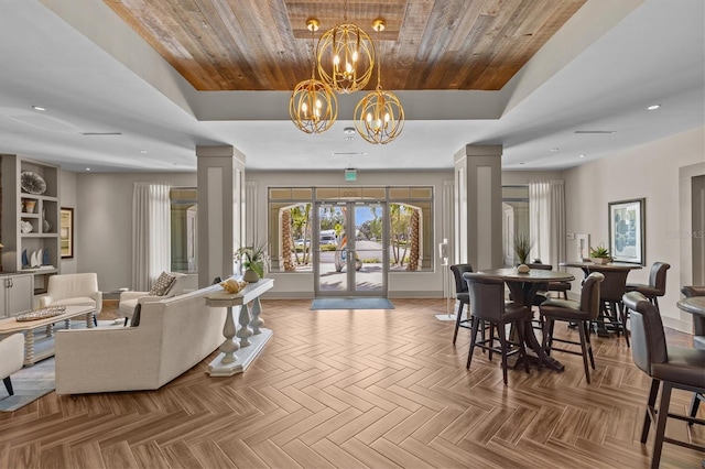 200 Main St Unit 204, Dunedin, FL 34698 - common area featuring wooden ceiling and recessed lighting