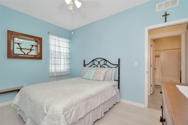 11240 Merganser Way, New Port Richey, FL 34654 - bedroom featuring baseboards and a ceiling fan