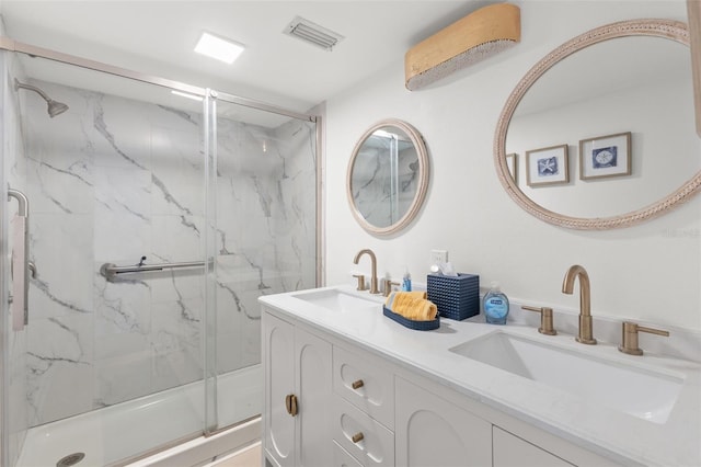 10280 Gulf Blvd Unit 12, Treasure Island, FL 33706 - full bath featuring a marble finish shower and double vanity