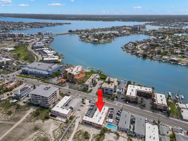 10280 Gulf Blvd Unit 12, Treasure Island, FL 33706 - aerial view of a nearby body of water