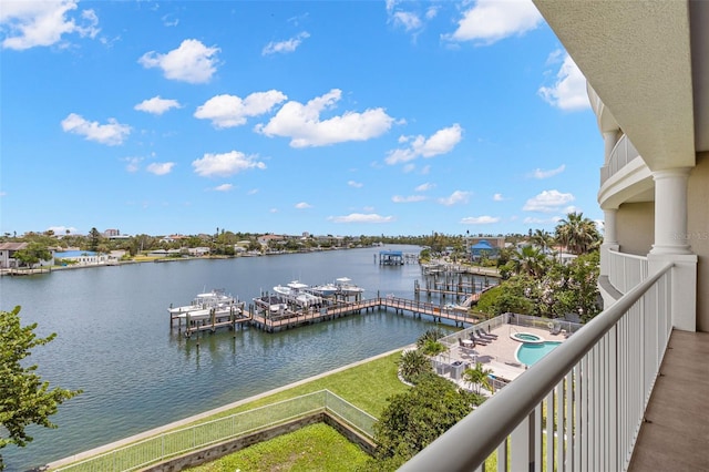 3805 Gulf Blvd Unit 401, St Pete Beach, FL 33706 - balcony with a water view