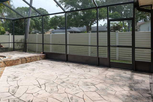 2421 Eagle Chase Dr, Palm Harbor, FL 34683 - view of unfurnished sunroom