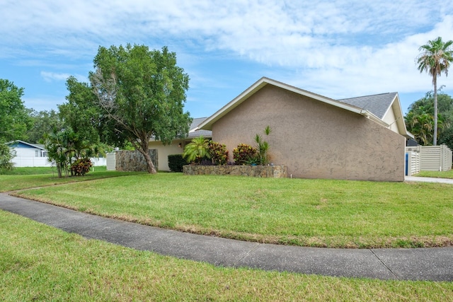 2421 Eagle Chase Dr, Palm Harbor, FL 34683 - view of side of property featuring stucco siding