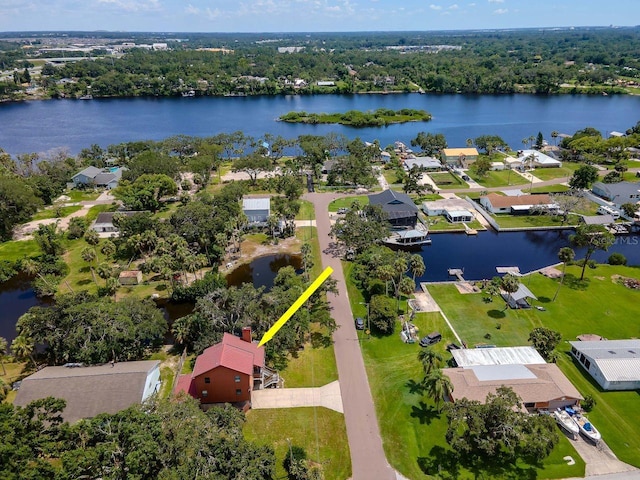 9501 Alice Ln, Riverview, FL 33578 - aerial view of residential area featuring a large body of water