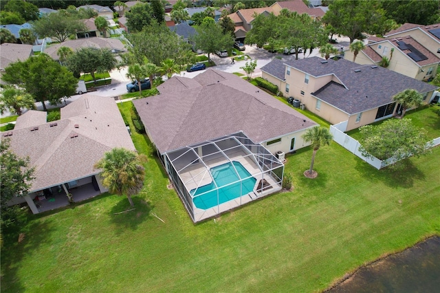 11810 Holly Creek Dr, Riverview, FL 33569 - aerial view of residential area with a pool area