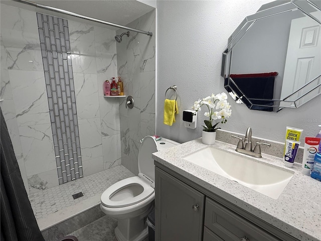 2927 W Henry Ave, Tampa, FL 33614 - bathroom featuring vanity and a marble finish shower