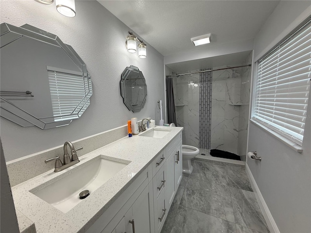 2927 W Henry Ave, Tampa, FL 33614 - full bath with a marble finish shower and double vanity