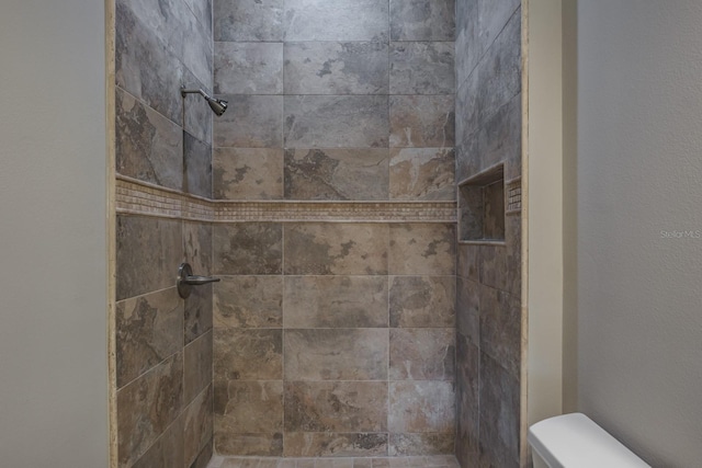 3298 Covered Bridge Dr W, Dunedin, FL 34698 - full bath with a tile shower and toilet