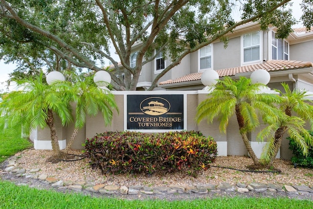 3298 Covered Bridge Dr W, Dunedin, FL 34698 - view of community / neighborhood sign