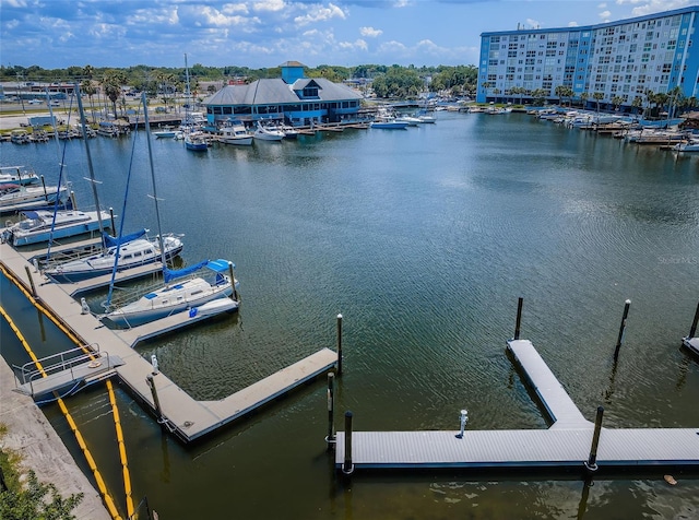 5157 Silent Loop Unit 301, New Port Richey, FL 34652 - dock area featuring a water view and view of marina