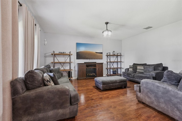 1811 Palm Warbler Ln, Ruskin, FL 33570 - living room featuring wood finished floors