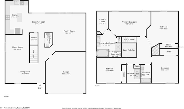 1811 Palm Warbler Ln, Ruskin, FL 33570 - view of room layout