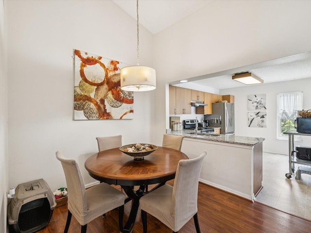 4220 Revere Cir, New Port Richey, FL 34653 - dining room featuring wood finished floors