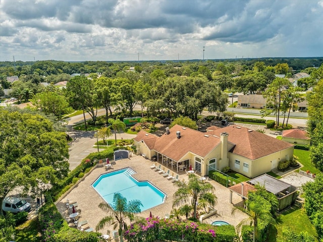4220 Revere Cir, New Port Richey, FL 34653 - drone / aerial view of a pool