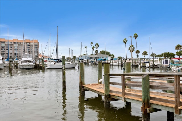 840 Virginia St Unit 301, Dunedin, FL 34698 - dock area featuring a water view