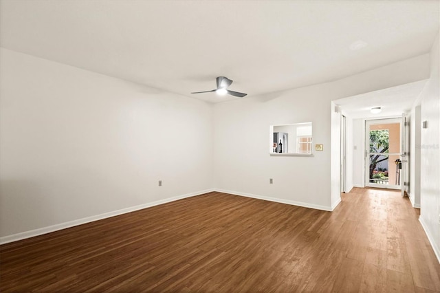 840 Virginia St Unit 301, Dunedin, FL 34698 - unfurnished room featuring wood finished floors and a ceiling fan