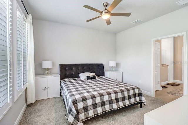 11809 Catawba Cv, Parrish, FL 34219 - bedroom featuring light carpet and ceiling fan