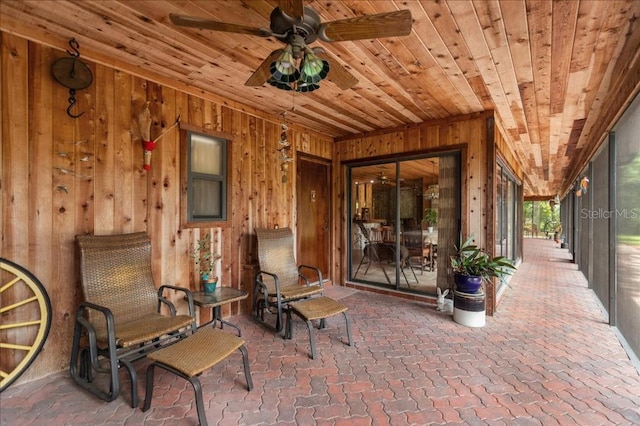 935 Ranch Rd, Tarpon Springs, FL 34688 - view of patio featuring ceiling fan