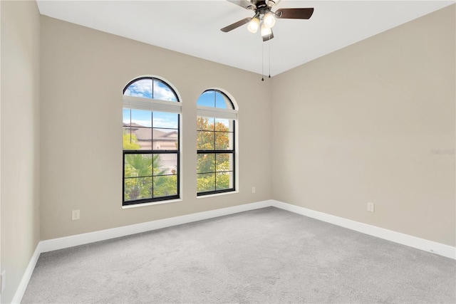 12828 Satin Lily Dr, Riverview, FL 33579 - empty room with carpet floors and ceiling fan