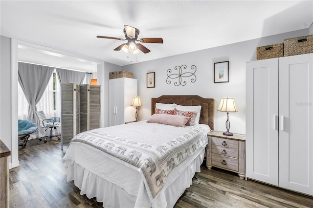 1918 Pelican Landing Blvd Unit 1112, Clearwater, FL 33762 - bedroom with wood finished floors and ceiling fan