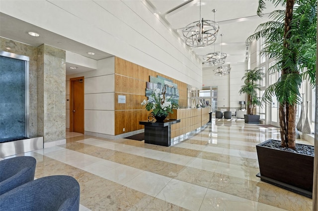 400 Beach Dr NE Unit 2301, Saint Petersburg, FL 33701 - common area with a towering ceiling and recessed lighting